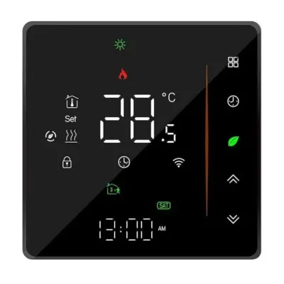 Терморегулятор Heat Plus BHT-300-B WI-FI сенсорный 16А черный (BHT300BWF)